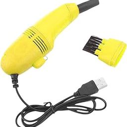 UJEAVETTE Mini Table Dust Sweeper Dust Collector Brush for Car PC Camera Pet Hairs Yellow-picture-27