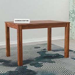 HANDWOOD FURNITURE Sheesham Wood Dining Table (45x30 Inch) | Multi-Purpose uses Home and Office Desk | Dining Room Furniture | Wooden 4 Seater Dining Table(Honey Finish)-image-76