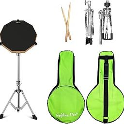 SP-DPPK-43-Stick-Kit 12" & 10 Corners Dumbed Drum Practice Pad Kit, Double Side with Stand, Stick & Shoulder Bag-image-54