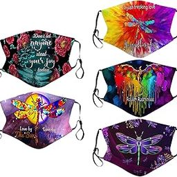 Dustproof Mask Reusable,3PCS Face Mouth Mask Fashion Anti Dust Pollution Floral Print Adjustable Washable Mask for Women-image-8