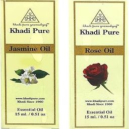 Khadi Pure Jasmine & Rose Essential Oil, 15 Ml (Pack Of 2)-image-6