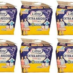 Lifre Extra Absorb Super Pants Adult Diaper Pants Unisex,Small, 60 Pieces, Waist size - 24-33 Inches, 60-85 cm (Pack of 6)-image-58