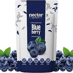 Nectar Superfoods Whole Natural Dried Blueberry 20gm | Blueberry Dry Fruit | Healthy Snacks | Antioxidant Rich | Vegan | Gluten Free Blueberries (Pack of 1)-13