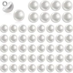 Bhavya Enterprises Pearl Buttons with Shank Round Pearl Buttons (50 PCS)-image-35