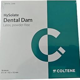 Coltene Dental Dam | Latex Powder-Free 6x6 inch (152x152 mm) for Dental Procedures-image-53