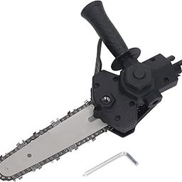 UPTO DATE PRODUCTS 6 inch Electric Drill Modified to Electric Chainsaw Attachment Tool Portable Saw Conversion Adapter for Woodworking Cutting Tool (for 6 inch Chainsaw Attachment)-image-3