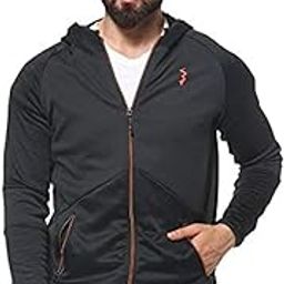 Men Active Sports Wear Jacket with Hooded Collar, Dri-Fit, Long Sleeves, Track Zipper Closure, Gym, Running & Travel Upper Wear Jackets Crafted with Comfort Fit & High Functionality-image-62