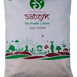 S Siddhagiri's SATVYK THE HEALTH re STORE - Ragi Flour - (1kg) - Stoneground | Gluten-Free Finger Millet Flour | Super-Nutritious Nanchni Aata | Fresh Ragi Aata-image-37