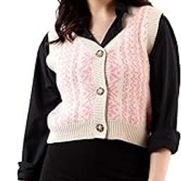 Women's Trendy Sleeveless Sweater Vests – Perfect for Layering and Smart-Casual Outfits(Multicolored,S)-image-105