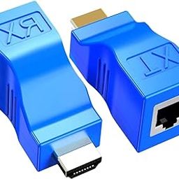 HDMI Extender 4k Adapter Over Cat5e/6 (1pair), HDMI Repeater to RJ45 Ethernet Network Converter, 4k HD 1080p UP to 30m/98ft, for HDTV, Set-top Boxes, DVD, PS4, STB, Black-picture-11