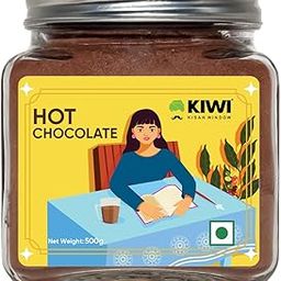 KIWI Kisan Window Hot Chocolate- 500g | Natural Cocoa Blend, Rich Indulgent Flavor, Antioxidant Boost- Artisan Dark Chocolate Mix - 500g-image-63