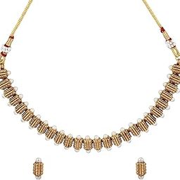 | Handcrafted Traditional Necklace Set for Women & Girls ? Ethnic Jewelry with Matching Earrings Lightweight-27