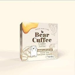 Movitronix™ Bear cuffee body scrub soap thailand Tamarind, honey, coffee, coconut -60g pack of 1-image-91