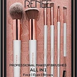 RENEE All In 1 Professional Makeup Brush Set of 6, Premium Easy To Hold & Precise Application For Face, Eyes & Brows | Cruelty Free & Uniquely Designed Super Soft Bristles For Unparalleled Precision-11
