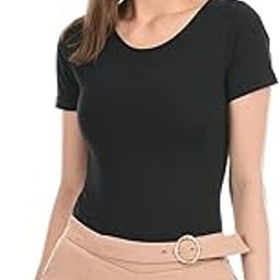 Women Solid Comfort and Classic Fit Bodysuit-image-43