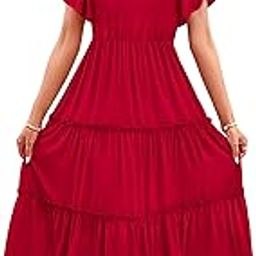 Dress for Women | Dresses for Women | Fit & Flare Dress | Red Dress for Women | Anarkali Dress for Women | Rayon Dresses | One Piece Dress for Women-image-4