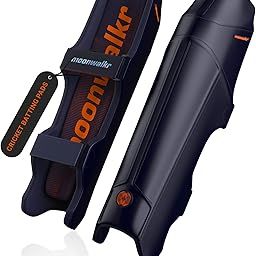 moonwalkr Cricket Leg Guard 2.0 Protective Gear for Unisex of Batter's Height (5'4"-5'8") Cricket Pads Batters Leg Guard & Perfect for Running Between Wickets (Blue, Medium)-image-58