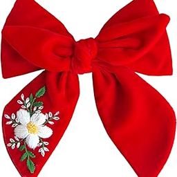 Hand Embroidered Velvet Sailor Bow-picture-32