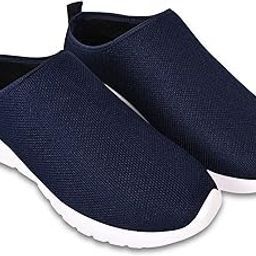Women's Lightweight Sports Shoes Mesh Material Black Color Footwear (GN-216)-image-84