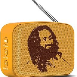 Carvaan Saregama Mini The Art of Living - Music Player with Bluetooth/FM/AM/AUX (Saffron Orange)-image-6