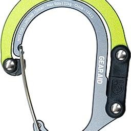 GEAR AID HEROCLIP Carabiner Clip and Hook (Small) for Purse, Stroller, and Backpack, Nav Green, 1 Pack-image-34