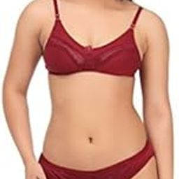 Women's Cotton Bra & Panty Set for Honeymoon Lingerie-picture-35