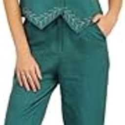 Teal Color Solid Co-ords Set for Women-image-6