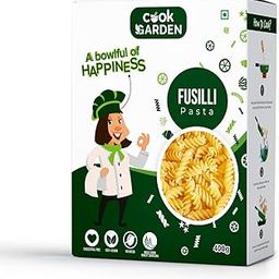 CookGarden 100% Semolina Fusilli Pasta | High Protein Healthy Diet | Maida Free & Cholesterol Free | 400g-image-3