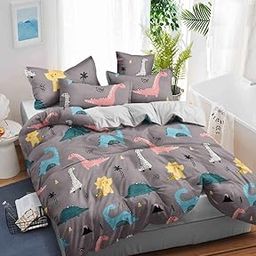 Amazon Brand – Umi Super Soft Brushed Microfiber Cotton Double Quilt Cover Blanket Cover Razai Duvet Cover Comforter Cover for Double Size Duvets with Zip(90"X100"(Inches), Brown)-picture-5