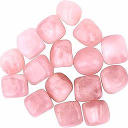 TOI SHOP Rose Quartz Agate Tumble/Pebbles Stone. For Reiki, Crystal, Vastu, Fang Shui Aura, Home Decor, Office Decor, Gifting, Good Luck, Showpiece Etc (Rose Quartz, 900 Gm)-image-51