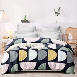 Synchronized Fibre All Season Queen Size Double Bed Reversible Printed Cotton Comforter/ Blanket/ Duvet/ Quilt/ Rajai (Green, 90x100 inch)-7