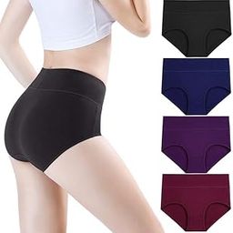 TEXTREE Womens High Waisted Underwear Cotton Panties Regular & Plus Size | Women Briefs Panty | Panty for Women | Combo Set Panty | Ladies Panty Set-picture-26