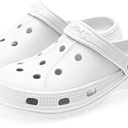 White Clogs for Men with Extra Comfort Cushion & Washable Clogs Sandal Slippers Flip Flops House Hold Garden Daily.Use for Men Boy Girl (Numeric_11)-2