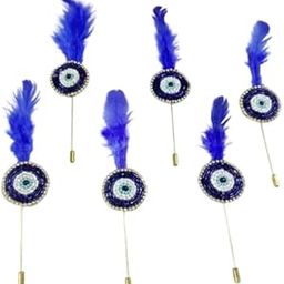 The Diva Decor Beautiful Handmade Evil Eye Brooches Set of 10 | Trending Brooch | New Wedding Gift for Guest | Evil Eye Items | Welcome Brooches for Man-picture-22