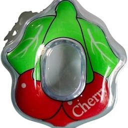 ZOKCY® (Pack of 1 Pcs) Cherry Shape Baby Teether/Baby Water Filled Teether Cherry Shape/Baby Teether Chusni Sacker/Soother Rattle Nibbler Teether Toy for Baby Kids/Colorful Silicone teether-27