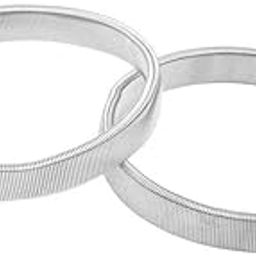 2X Silver Shirt Sleeve Holders Elastic Metal Arm Band Garter Armband for Men-image-34