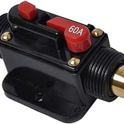 MILAAN 12-48V Car Auto Fuse Holder Power Circuit Breaker Fits 4-8 Gauge Wire 60A-picture-20