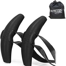 Fitcozi Pull-Up Handles with Rubber Neutral Grip – Heavy-Duty Cable Machine Attachments for Weight Lifting & Multifunction Gym Workout Equipment (Black)-16