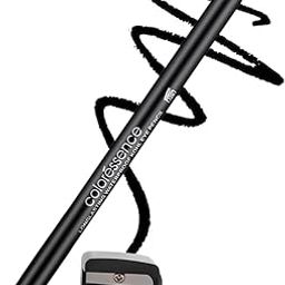 COLORESSENCE HD Kohl Pencil Eye Definer Waterproof Lightweight Charcoal Long Lasting Smudge proof Kajal with Free Sharpener - Black-30