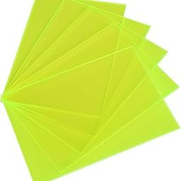 Allmart Green Fluorescent Acrylic Sheets, Ideal for Art & Craft, DIY Projects, School Work, Painting, Signage, Decorations, Photo Frames - 3 mm Sheet (12" x 12" x 1Pc)-picture-12