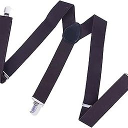 Willian Store Self Design Adjustable Y-Back Silver Clips Suspender for Men -MSC-1053- Brown-picture-5