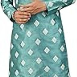 Arister Traditional Men's Kurta with Diamond Pattern Intricate White Geometric Motifs, Enhancing Their Ethnic Appeal-image-19