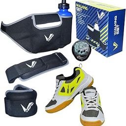 Gowin Badminton Shoe Staunch White/Lime Size-12 Kids with Verified Walking Set-image-52