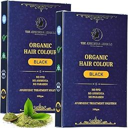 The Ayurveda Rituals - Hair Colour For Women & Men | Ammonia Free & PPD Free | Herbal Hair Colour | Plant-Based | Henna Powder | 9 Organic Ayurvedic Extracts (Organic Black - (100gm) (Pack of 2))-image-79