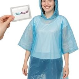 Compact Pocket Raincoat for Adults | Pack Of 15 | – Lightweight, Waterproof & Reusable – Foldable Travel Rain Poncho with Hood for Emergency & Outdoor Use-38