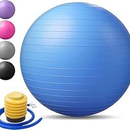 AKUPRO-MAX Gym Ball Extra Thick Balance & Stability Ball Anti Burst Supports 270kg- Swiss Ball for Balance, Stability, Pregnancy and Physical Therapy, Quick Pump Included, 95 CM-image-47