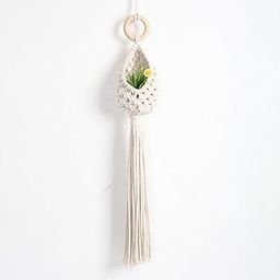 Macrame Kn0ts Plant Hanger for Indoor Outdoor Decor | 100% Cotton Handcrafted Hanging Planter Holder | Boho Rope Pot Holder for Balcony, Living Room, Garden | No Pot Included (Mini Potli)-image-54