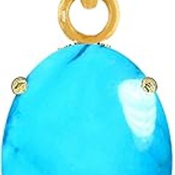 Turquoise/Firoza 10.25 Ratti or 9.5 Carat Natural Certified Astrological Gemstone Panchdhatu/5 Metals 22k Gold Plated pendant for Men & Women -nvdhp21025-12