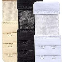 Bra Hook Extender - 2 Hook 3 Eye With Extra Elastic Save Your Bra Increase Band Length-Bra Extensions-Bra Extender Hooks for Women-Bra Hook Extender Combo-14