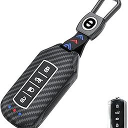 keyzone® ABS Car Key Cover for Tata Curvv, Curvv EV Smart Key (Black)-20